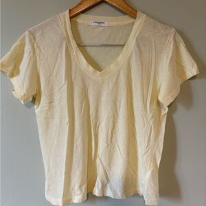 Perfectwhitetee cotton tshirt Tee Top T-Shirt V-Neck S